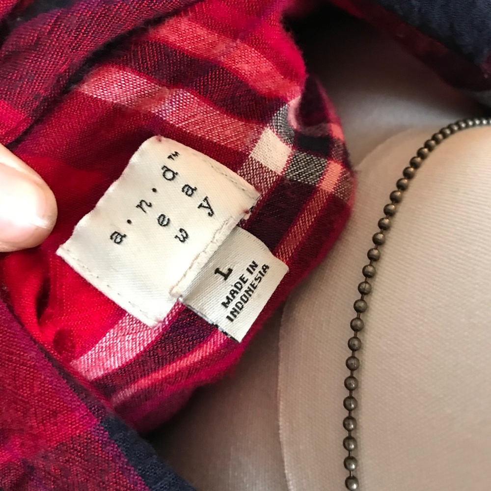 Red/Blue Flannel - Picture 4 of 4